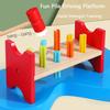 Montessori Wooden Hammer Toy Children Fine Motor Training Sensory Game Color Cognition Set Educational Toy For Autistic Children
