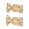 2pcs 6V 12V Battery Terminal Clamps Positive Negative Connectors for Car Van Caravan Truck