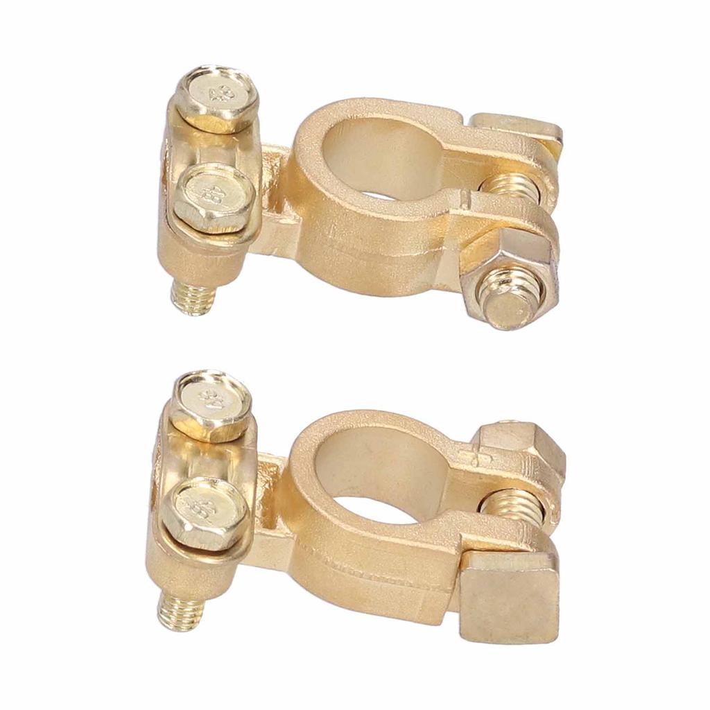 2pcs 6V 12V Battery Terminal Clamps Positive Negative Connectors for Car Van Caravan Truck