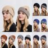 Knitted Hat Unisex With Solid Color Warm Hat Can Be Worn Both Inside And Outside