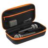 Black Dual Mic Travel Storage Protective Case for Wireless Two Microphone System Karaoke Singing Accessories Box Only