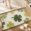 Small Fresh Special-shaped Flower Cashmere Floor Mat, Bathroom Water-absorbing and Dirt-resistant Foot Pad, Entrance Wear-resistant Foot Pad