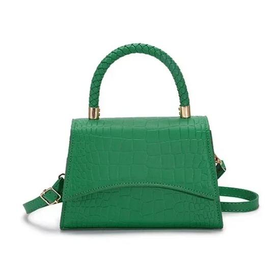 Women's Monochromatic Leather PU Shoulder Bag  Casual Crossbody Bags  Top Handle Bags  Luxury Fashion Designer