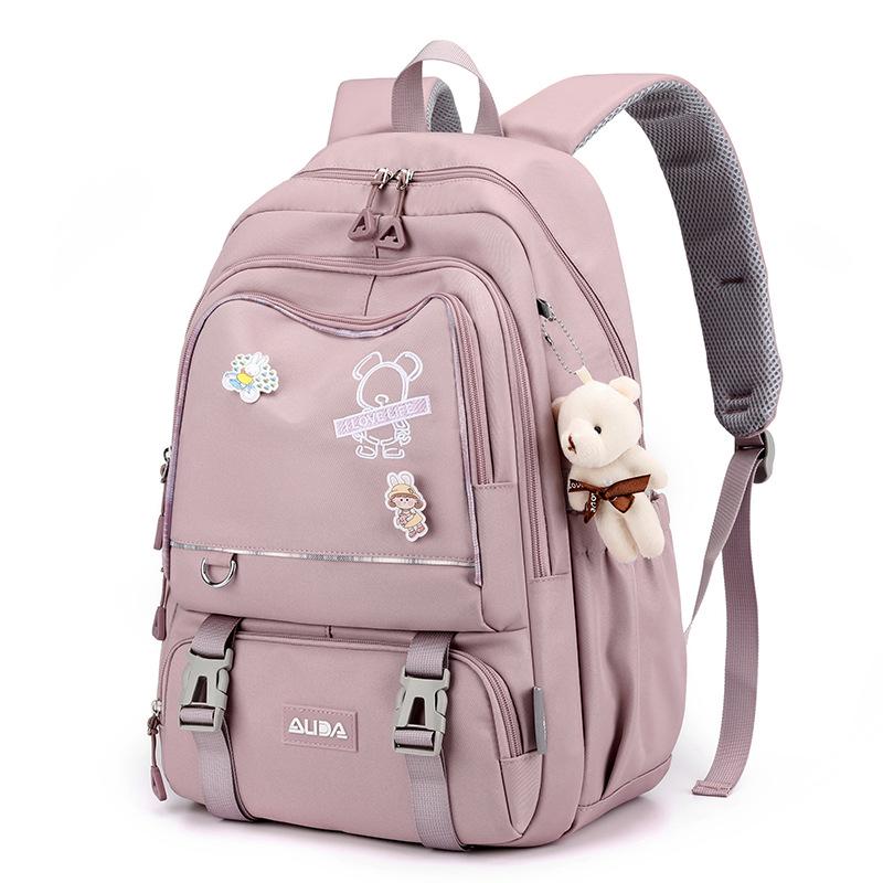 

Women s Cartoon Princess Backpack - Large Capacity for Students фіолетовий