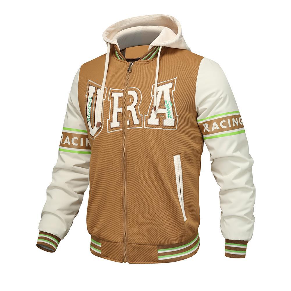 Новая повседневная бейсбольная куртка с капюшоном — фото 3