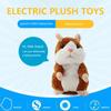 Electric Hamster Plush Toy Lovely Talking Hamster Doll Imitate Your Voi And Nod To Soothe Accompany Kids Gift
