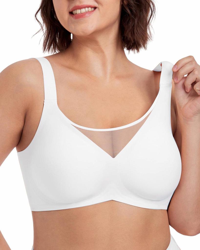 European & American Plus Size Wire-Free Minimizing Bra - Anti-Sag Support