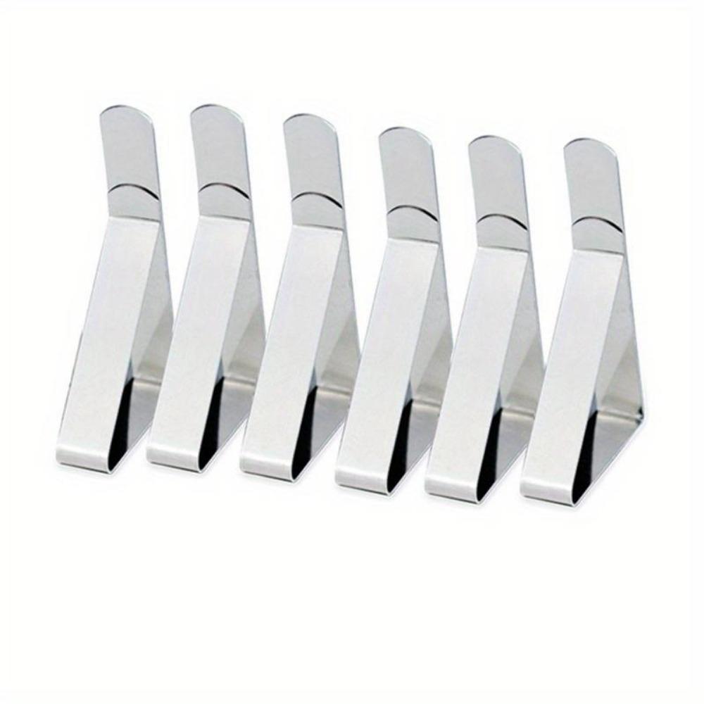 

6 шт., зажимы для скатерти из нержавеющей стали, держатель для свадебного променада, крышки стола, зажим для променада/круглой доски, стабильные зажимы, принадлежности 6 pcs