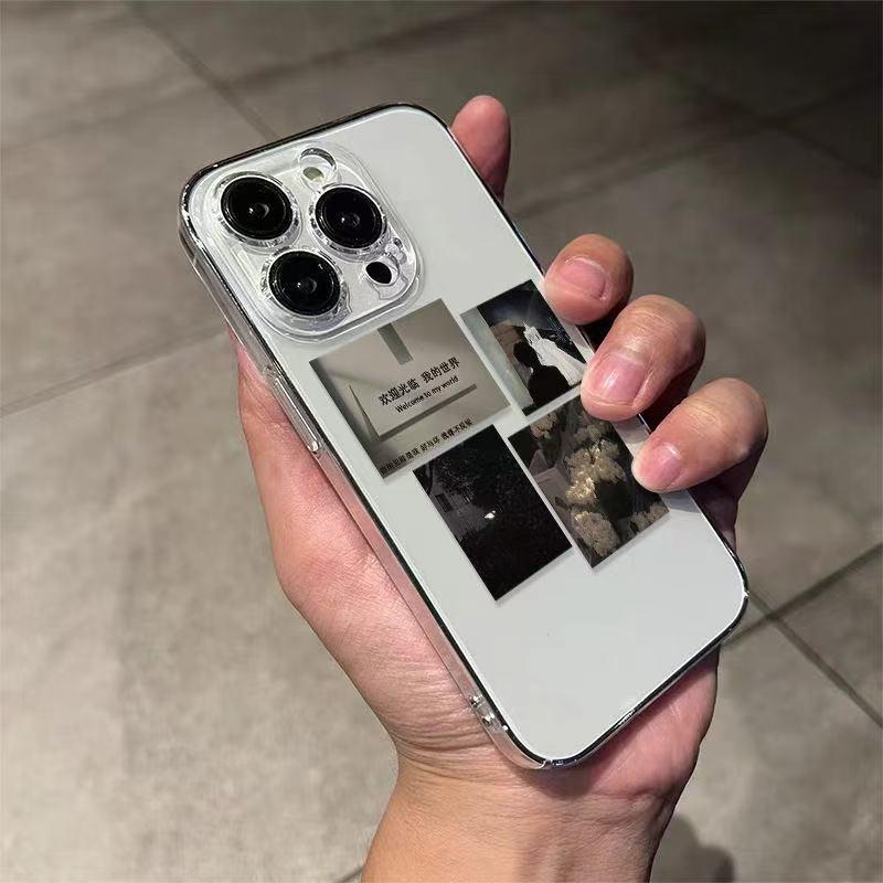 

Модный прозрачный мягкий чехол с защитой от падения для iPhone 17 Pro, 15 Pro Max, 14 и 13 16E/17E