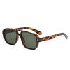 New European and American Retro Double-Beam Men's Square Sunglasses - Fashionable for Driving and Business