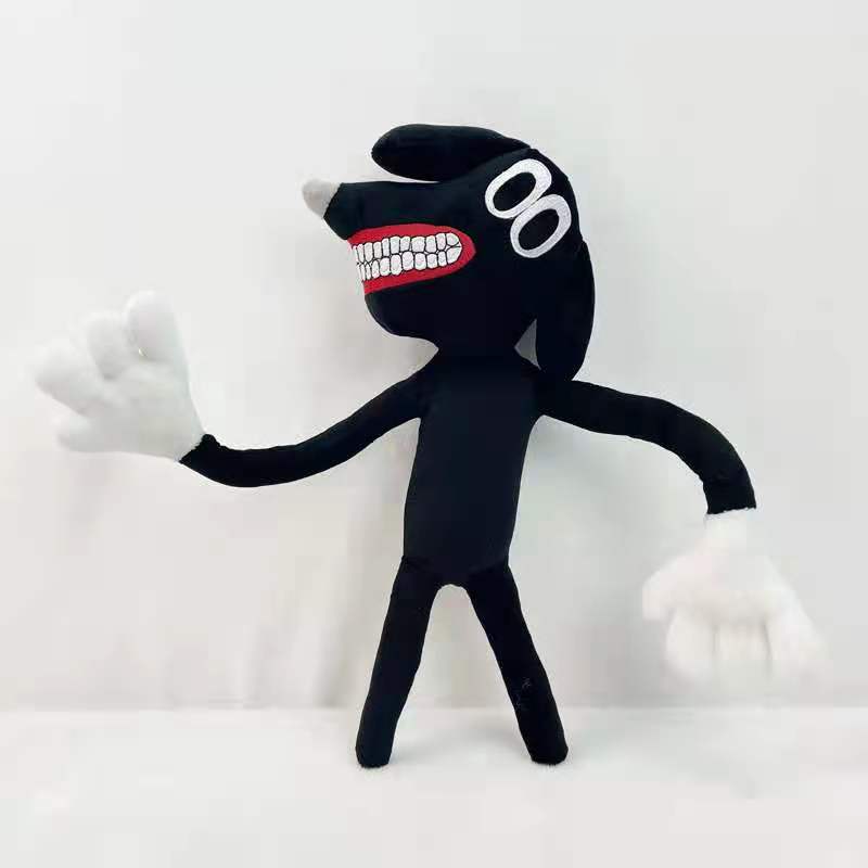 Siren Head Pluche Speelgoed Zwarte Cartoon Kat Knuffelpop Horror Karakter Figuur Kinder Verjaardagscadeau