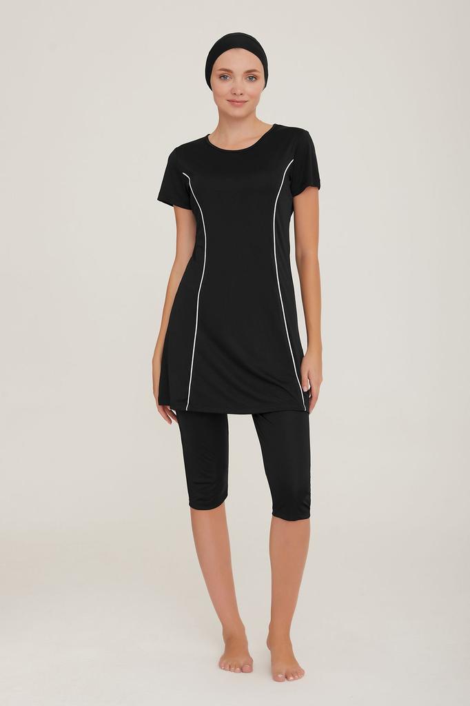 Muslimischer, bescheidener, islamischer Burkini-Badeanzug für den Strand, Bademode, Hijab, Strandmode, Badeanzug 