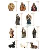 11pcs/set Statue Nativity Scene Set Christmas Crib Figurines Small Jesus Manger Miniatures Ornament Church Catholic Home Decors