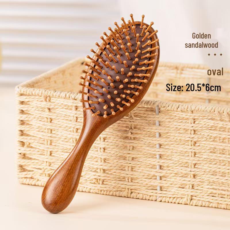 

Golden Thread Sandalwood Anti-Static Scalp Massage Comb for Men and Women