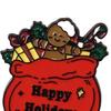 Christmas Santa Claus Brooch, Cartoon Xmas Tree Bell Stocking Gift Bag Enamel Pin, Badge Pin for Clothes Bag Hat Scarf Suit
