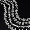 10Yards Rhinestone Sparkle Crystal Diamond Flower Leaf Rhinestone Chain Clothing Bags DIY Arts Wedding Party Gift Decoration