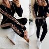 Jogger Abbigliamento Sportivo da Donna Casual Felpa Autunno Streetwear Tuta Set 2 Pezzi Donna Tuta Sportiva Felpe con Cappuccio con Cerniera Set Felpa Pantaloni