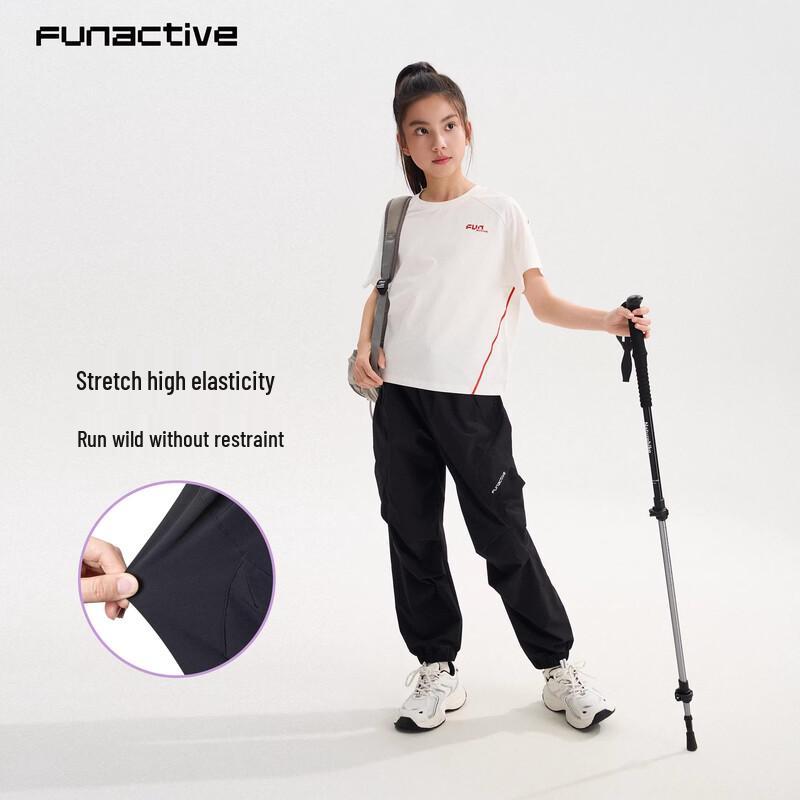 FUN ACTIVE Girls  Outdoor Waterproof Cargo Sports Pants 170