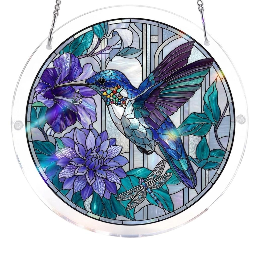 Acrylic Puzzle Window Decoration, Creative Stained Glass Hanging Ornament, Assembleable Window Decoration, Fun DIY Puzzle Ornament, Home Window D
