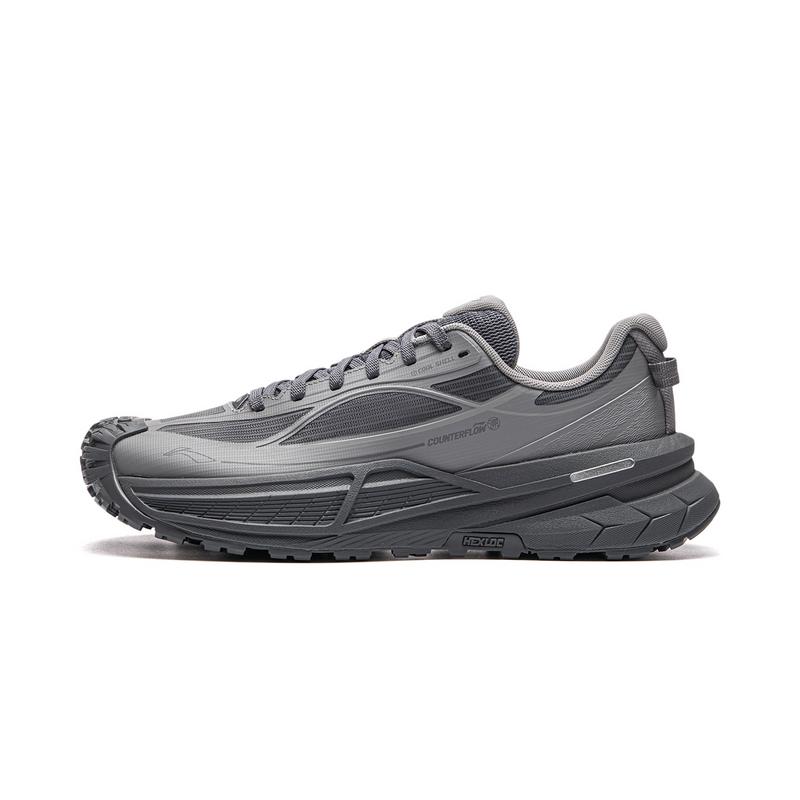 

Li Ning Outdoor CF Tracing Xichang 2SE Низкие походные ботинки Унисекс Элегантные Серые AHTW069-1 41.5