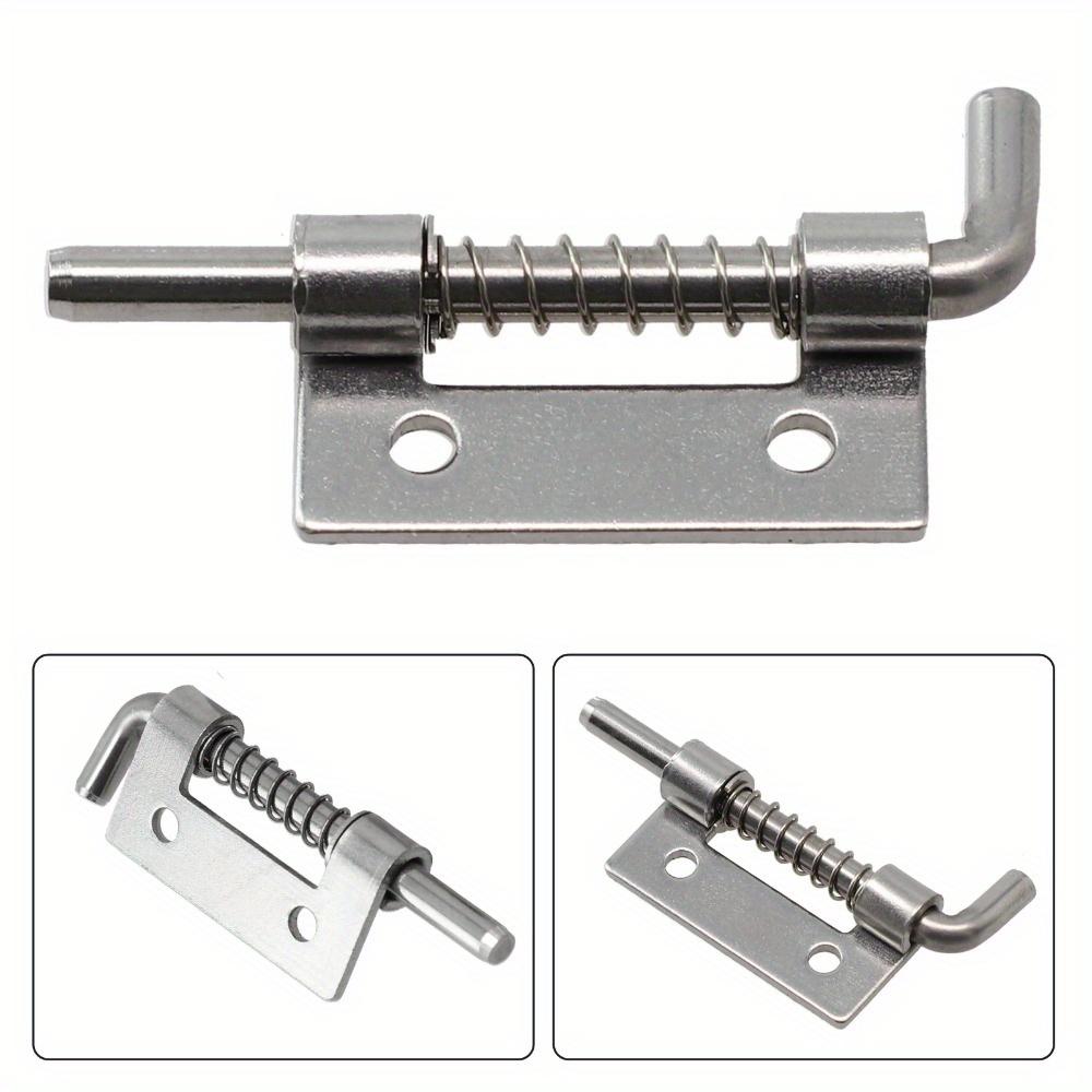 2PCS Spring Loaded Latch Pin Stainless Steel Window Cabinet Hinges Security Door Bolt Latch For Household Hardware