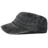 Couleur Militaire Simple Uni Réglable Chapeau Haut Plat Pêche Coton Lavé Vintage Genre Neutre Femmes Hommes Pour Chapeaux Casquette Militaire Extérieur Soleil