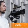 COMICA VM20 Shotgun External Camera Microphone with Stepless Gain 60 Hours of Compatible with DSLR and Videography Microphone, High-Sensitivity