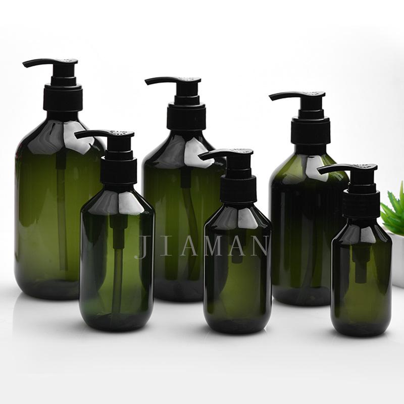 Press-Type Refillable Brown Duckbill Bottle for Shampoo and Lotion (100-500ml)