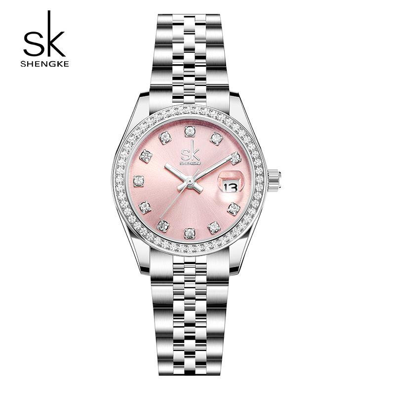Elegant Women's Waterproof Zircon Quartz Watch - Luxury Style for Students