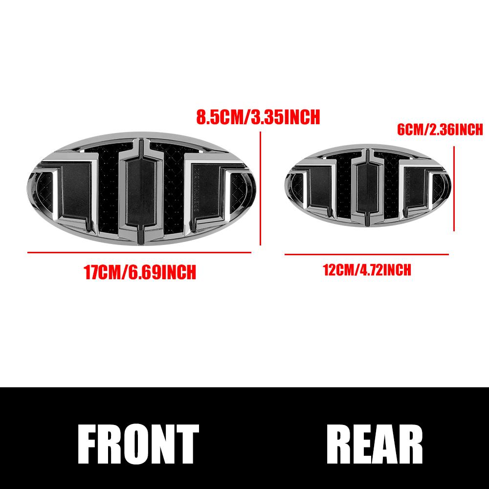 Car Sticker Brenthon Three Claw Logo Front Grille Hood Emblem Rear Trunk Badge For Stinger Sorento Sportage K3 K5 Elantra I30