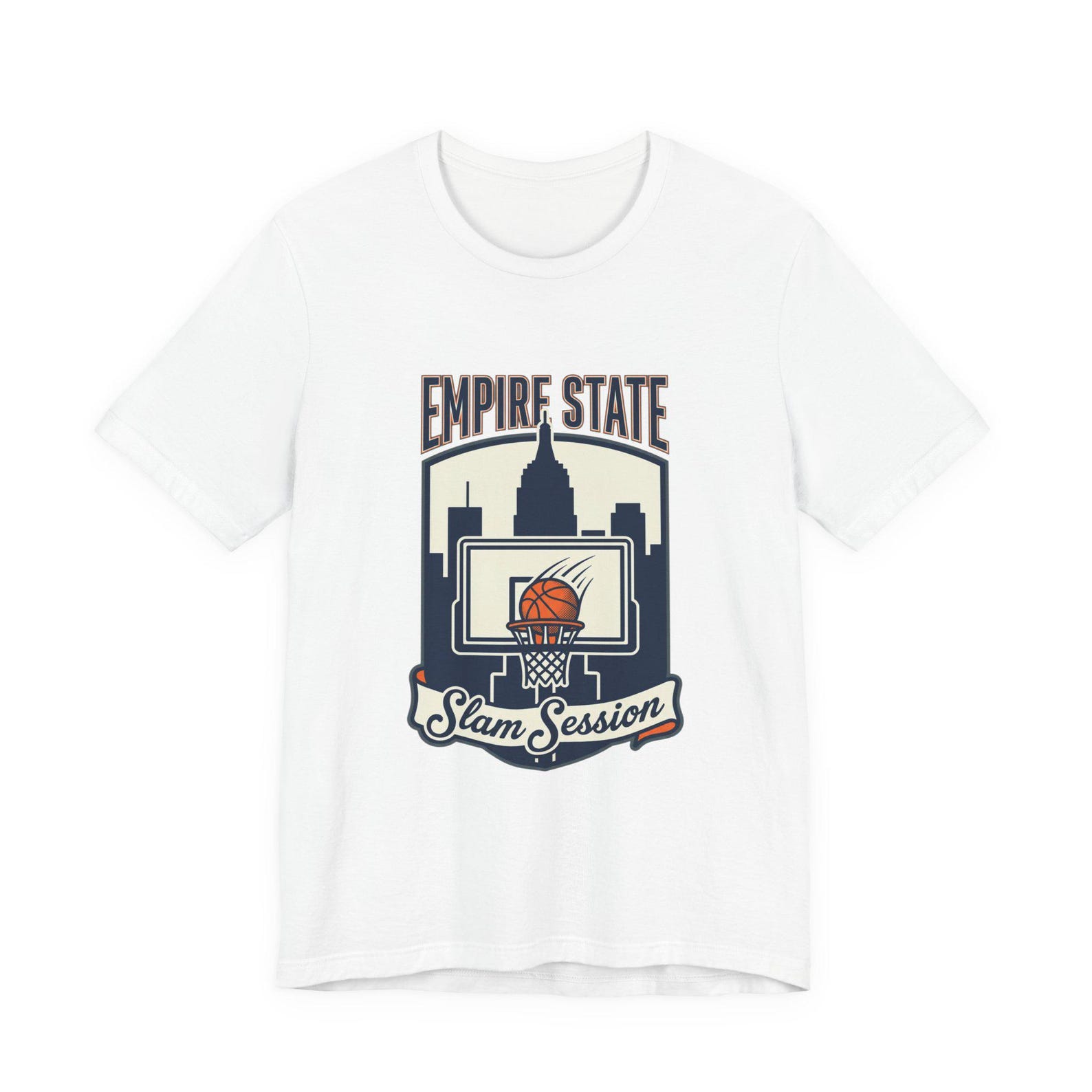 Empire State Slam Session Tee | NY Basketball Pride, Collegiate Varsity XL
