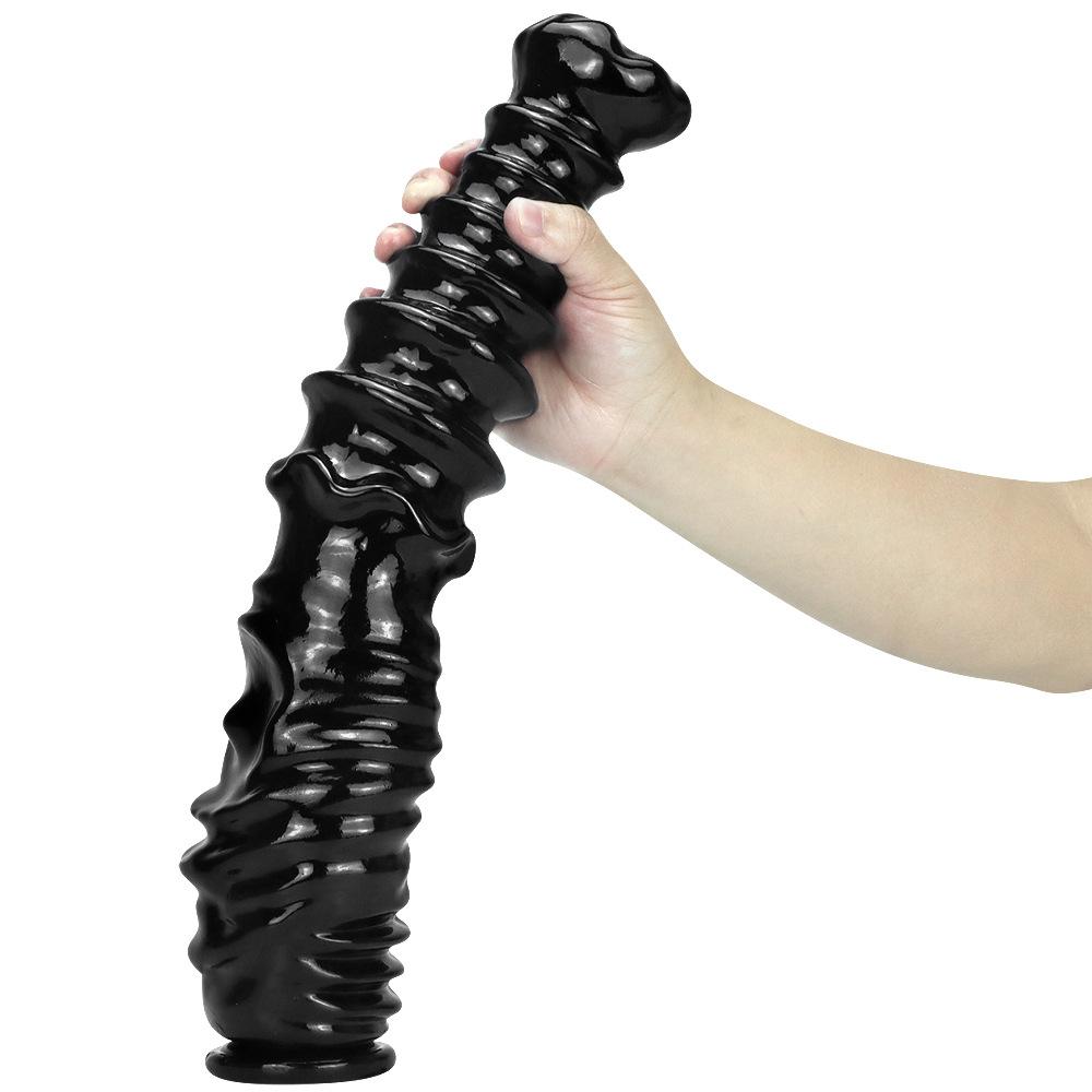 41.5cm Big Black Dildo for Anal Plug Adult Sex Toys Slave Strap on Penis Silicone Dick Fisting BDSM