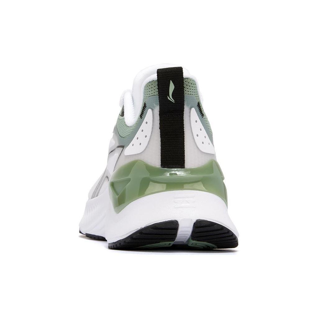 Li Ning YueYing 3.0 Cushioning Abrasion Resistant Breathable Low Top Running Shoes Women's White Green ARHU024-3
