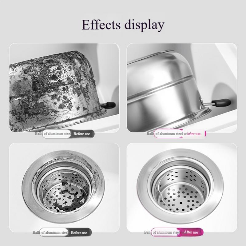 Steel Wool Soap Pads Metal Scouring Cleaning Pads for Dish Non Scratch Home Cleaning Scrubber for Tiles Glass Tableware Pots