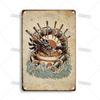 Japanese Comics Metal Poster Food Metal Tin Sign Wall Plate Kitchen Man Cave Cafe Metal Plaque Rusty Industrial Decor