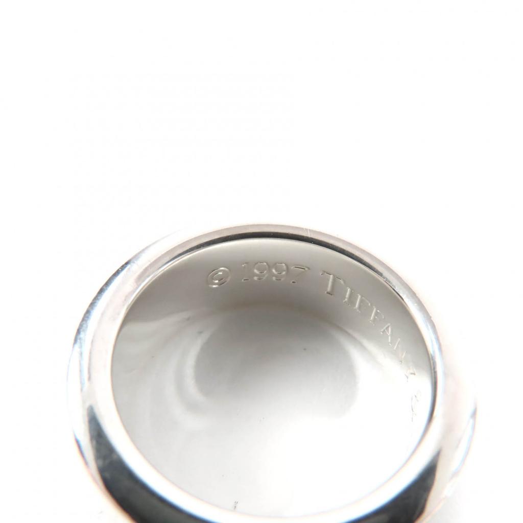 Great TIFFANY&Co. Ring Narrow Long Silver 925 Women Used