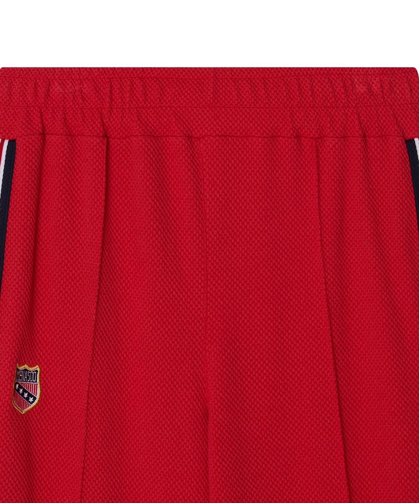 Minasu Waffle Wide Pants_Red
