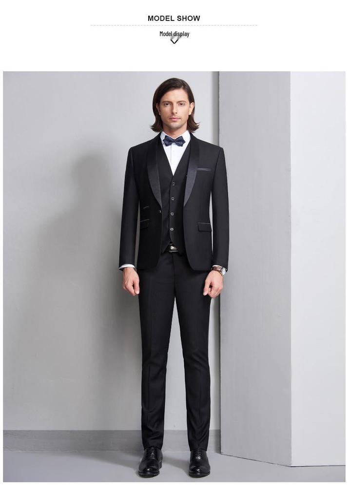 Men's Three-Piece Business & Wedding Suit Set