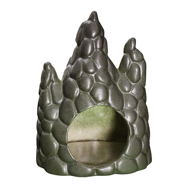 Creative Ceramic Incense Burner: Palo Santo Holder & Sage Burning Stove for Desktop Atmosphere and Decorative Display