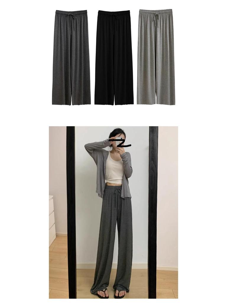 Women's High-Waisted Wide-Leg Pants - 2026 Summer, Ultra-Light, Loose Casual Anti-Mosquito Sun Protection.