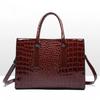 Crocodile Pattern Handle Bag Women PU Leather Handbag Large Capacity Shoulder Bag Brands Crossbody Bag Winter New Purse