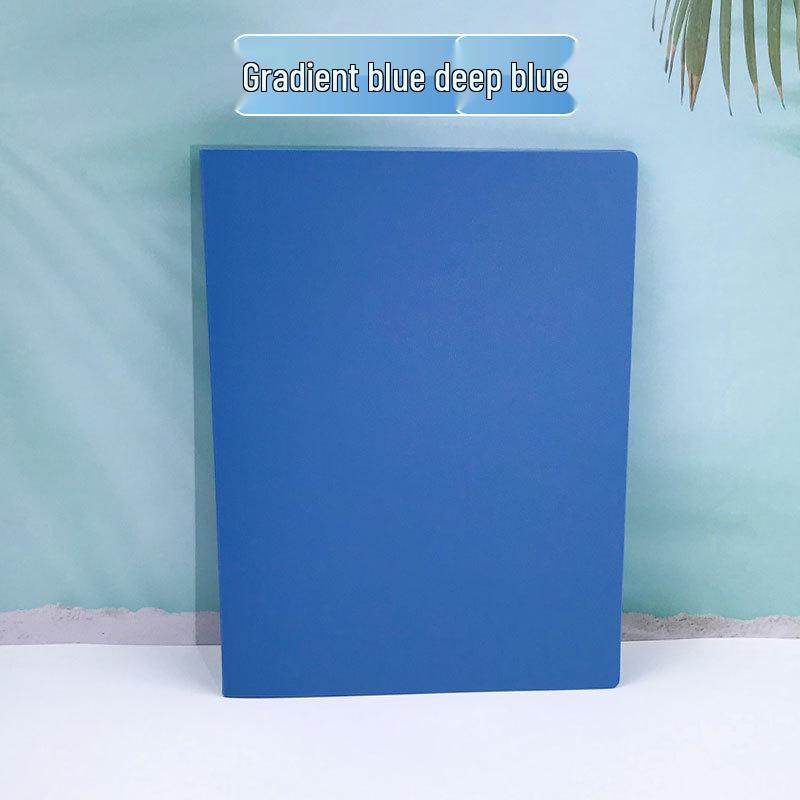 Gradient Color A4 Document Binder and Storage Book, Large Capacity, Student Test Paper Organizer, Xiaohongshu Style.