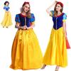 Enchanting Snow White Women Costume Princess Dress With Bustle And Headband For Halloween