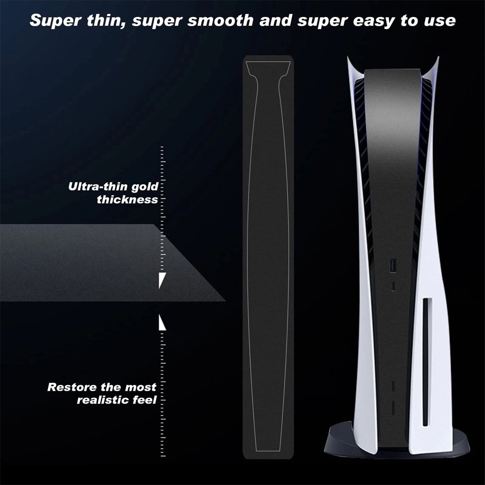 Carbon Fiber Decal Aesthetic Skin Game Console Decor Strip Sticker Frosting Sticker Protective Film