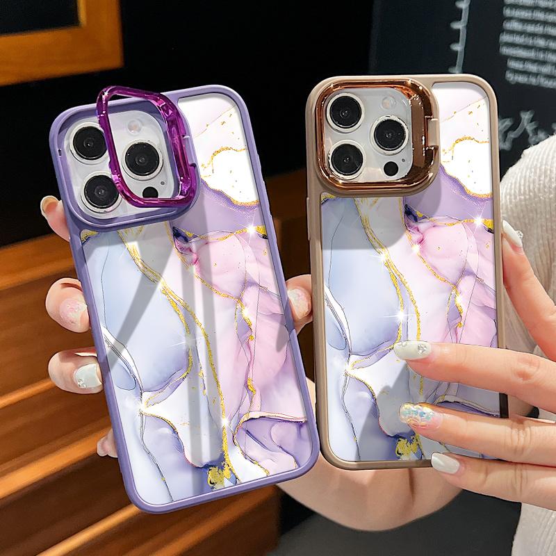 

Градиентный мраморный узор текстуры тонкий матовый чехол для iPhone 16 Pro Max 15 Plus 14 13 Pro 12 11 подставка для объектива защита ударопрочный мягкий TPU чехол для телефона iPhone 16 чёрный