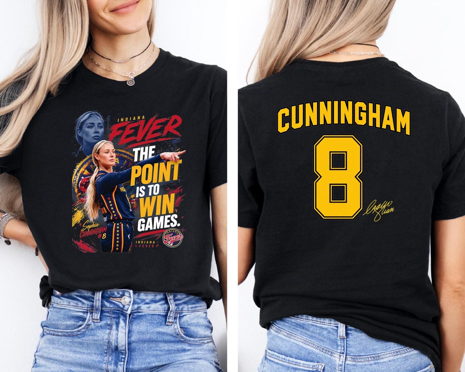 Баскетбольная футболка Sophie Cunningham Point God, футболка Sophie Cunningham 8 спереди и сзади XXXL