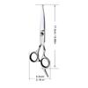 Dog Grooming Scissors Stainless Steel Curved Pet Scissors Dogs Shears Safety Round Head Pet Hair Cutting Scissors Tijeras Puppy
