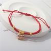 Chinese Style Horse Year Bracelet Fortune Red Rope Weave Bracelet Cute Lucky Pony Red Rope  Couple
