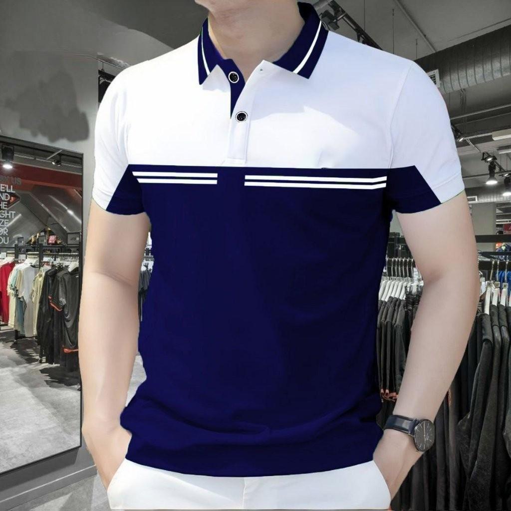 

Мужская футболка, повседневная и модная мужская рубашка-поло с коротким рукавом 5XL