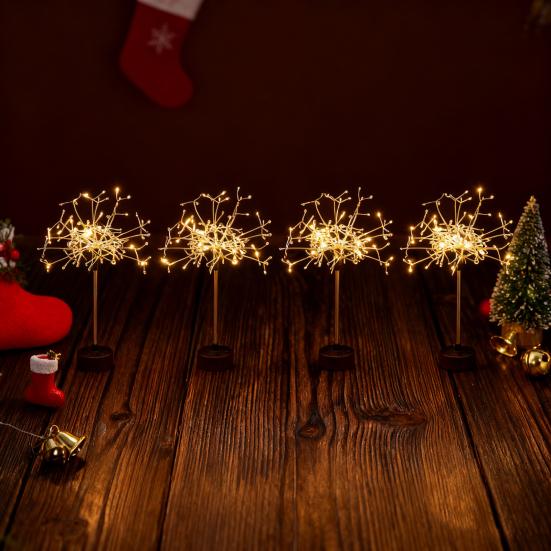 LED Starburst Table Lamp 120 Lights USB Fairy Lights Elegant Desk Lamp for Home Decor Wedding Centerpiece Lighting